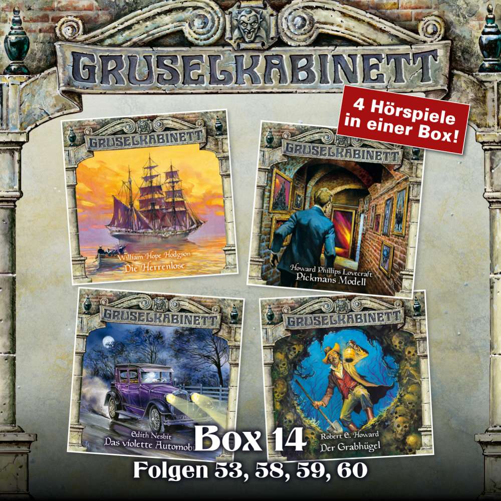 Cover von Gruselkabinett - Box 14 - Folgen 53, 58, 59, 60