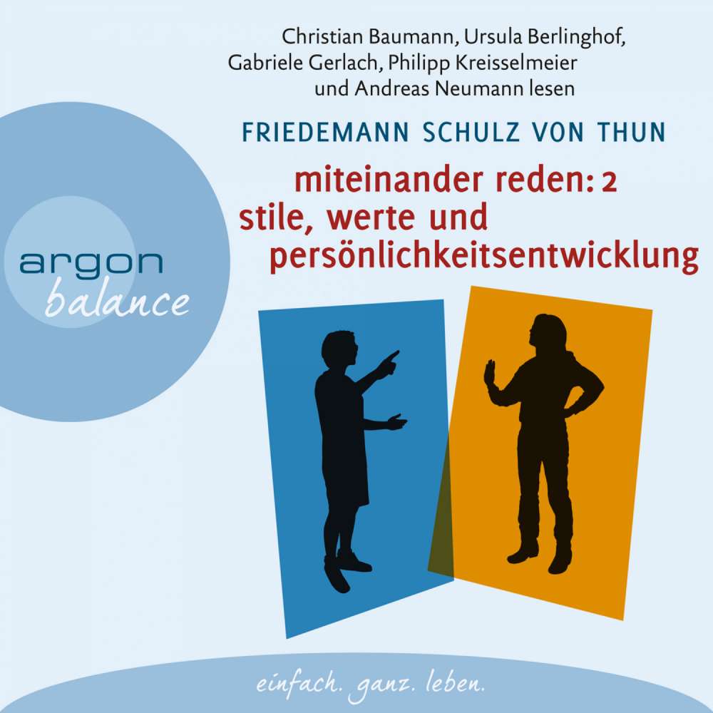 Cover von Friedemann Schulz von Thun - Miteinander reden - Teil 2 - Stile, Werte und Persönlichkeitsentwicklung - Differentielle Psychologie der Kommunikation