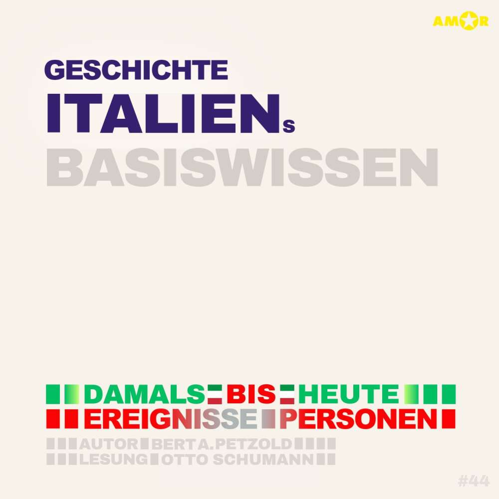 Cover von Bert Alexander Petzold - Basiswissen - Geschichte Italiens - Damals bis heute. Ereignisse, Personen, Zusammenhänge