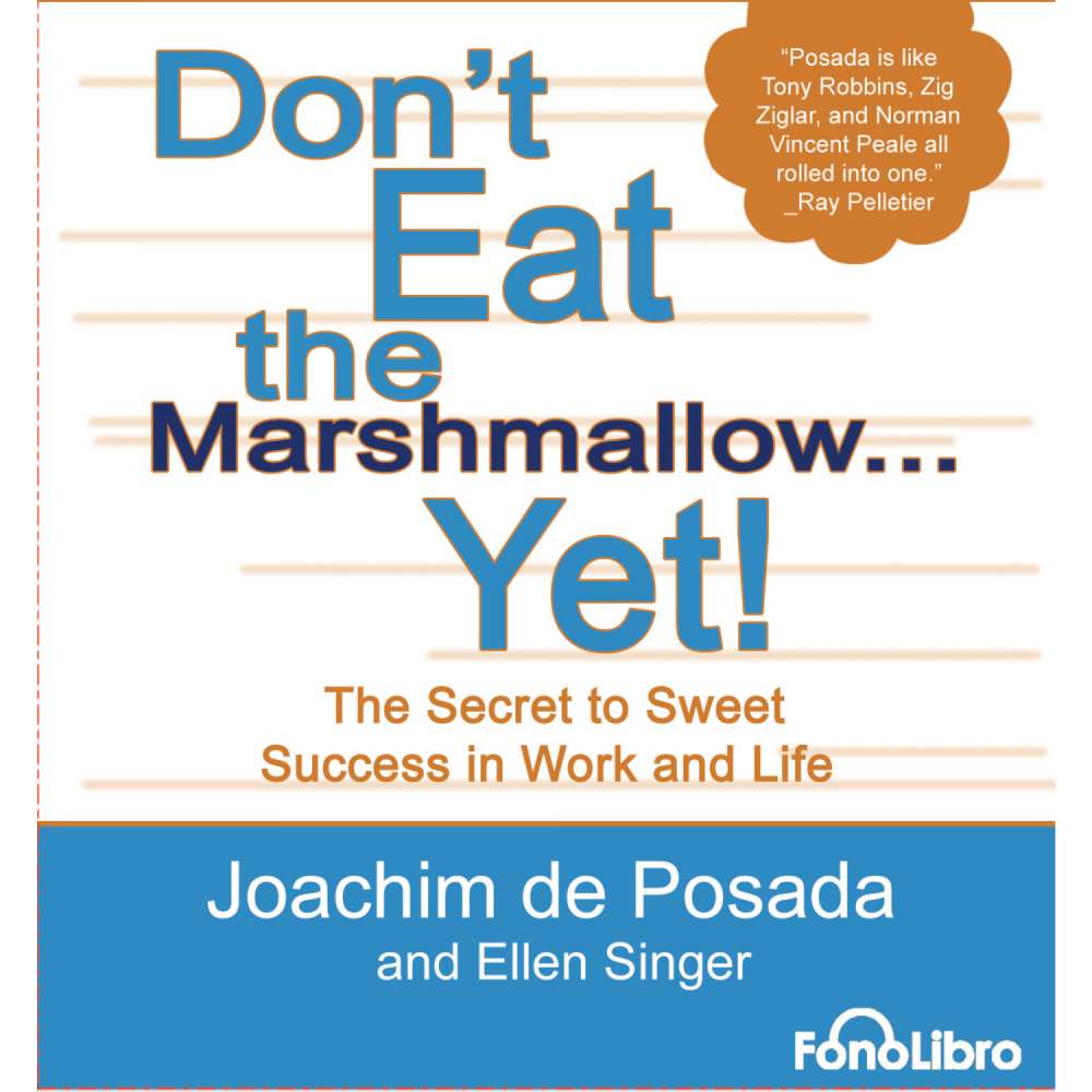 Cover von Joachim de Posada - Don't Eat the marshmallow...Yet!