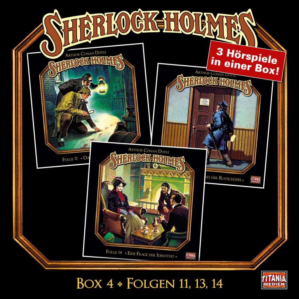 Cover von Sherlock Holmes -  Die geheimen Fälle des Meisterdetektivs - Box 4 - Folgen 11, 13, 14