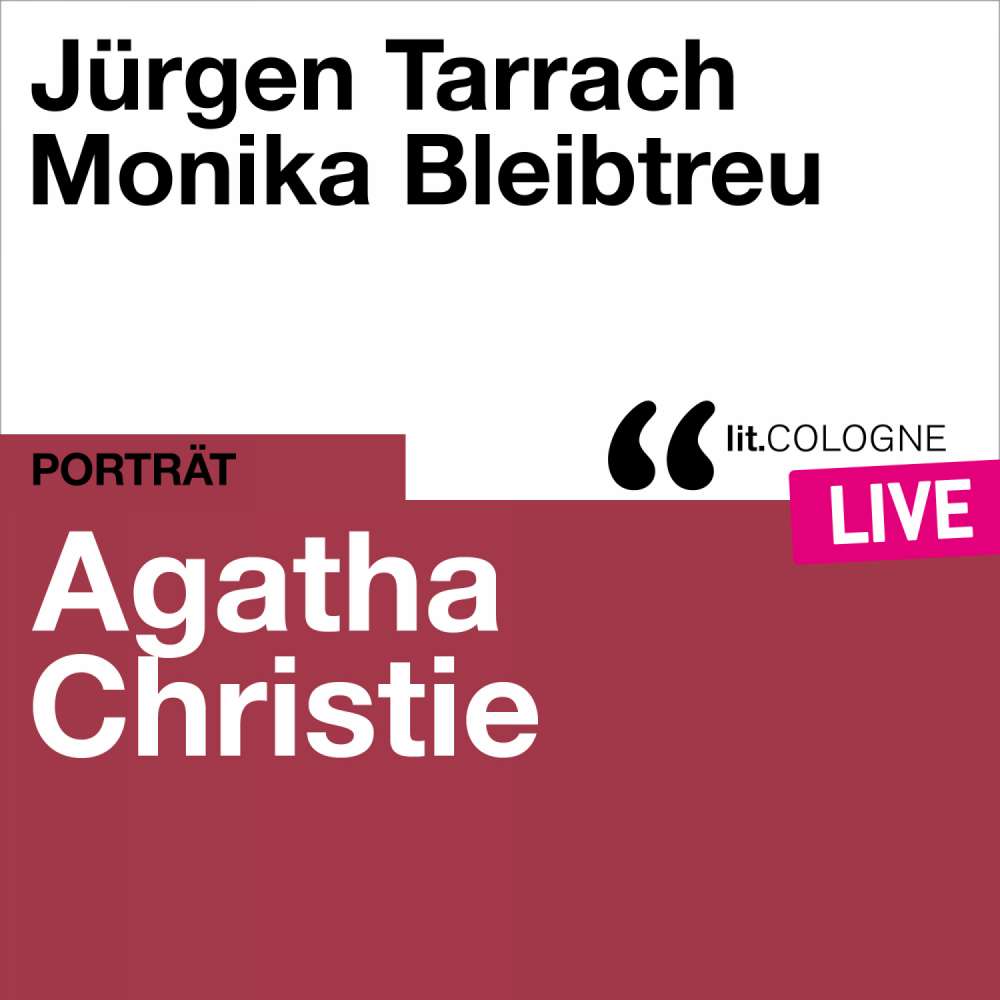 Cover von Agatha Christie - Agatha Christie - lit.COLOGNE live
