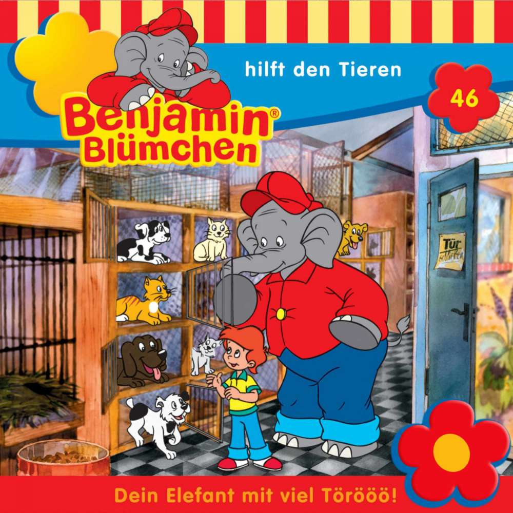 Cover von Benjamin Blümchen -  Folge 46 - Benjamin hilft den Tieren