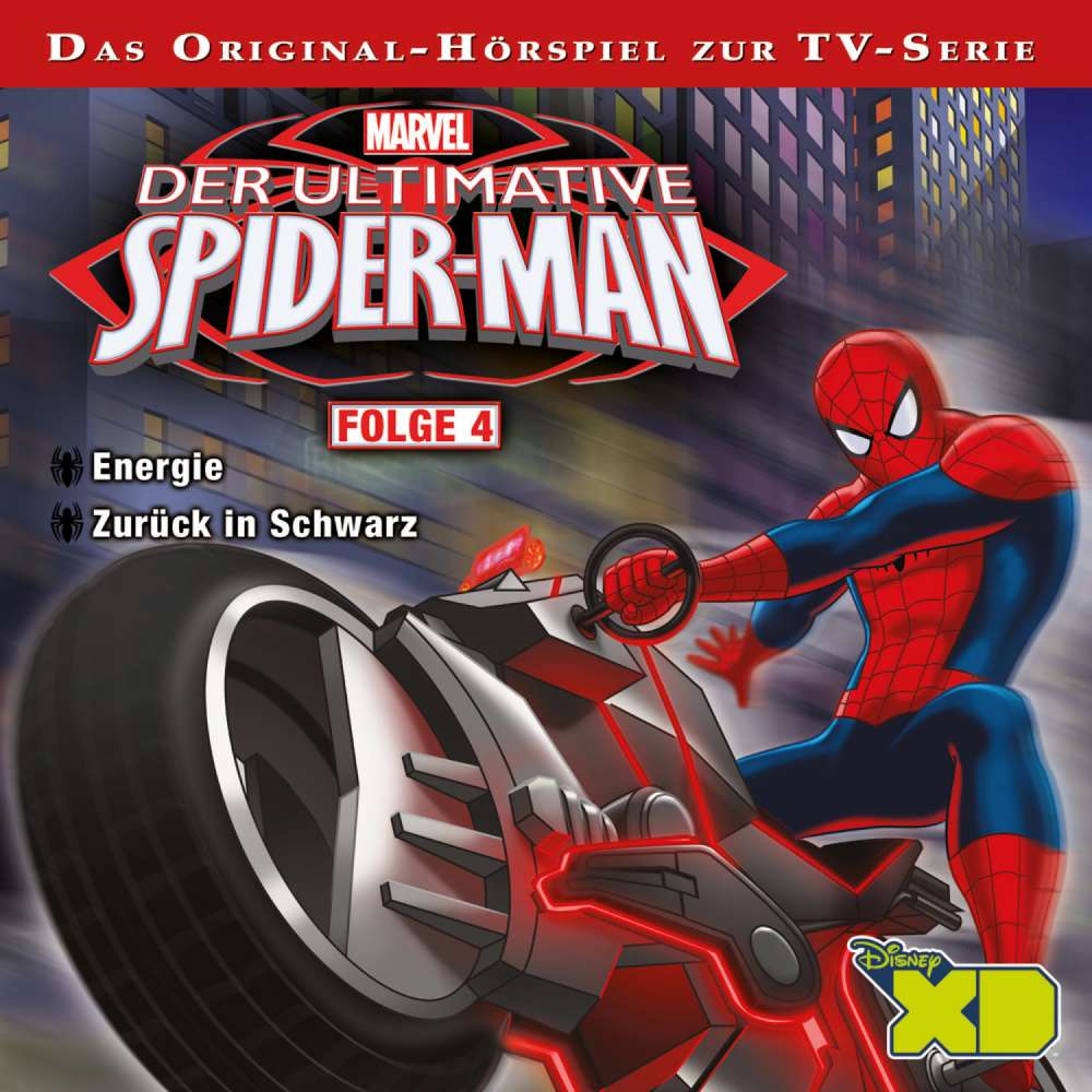 Cover von Der ultimative Spider-Man Hörspiel - Folge 4 - Energie / Zurück in Schwarz