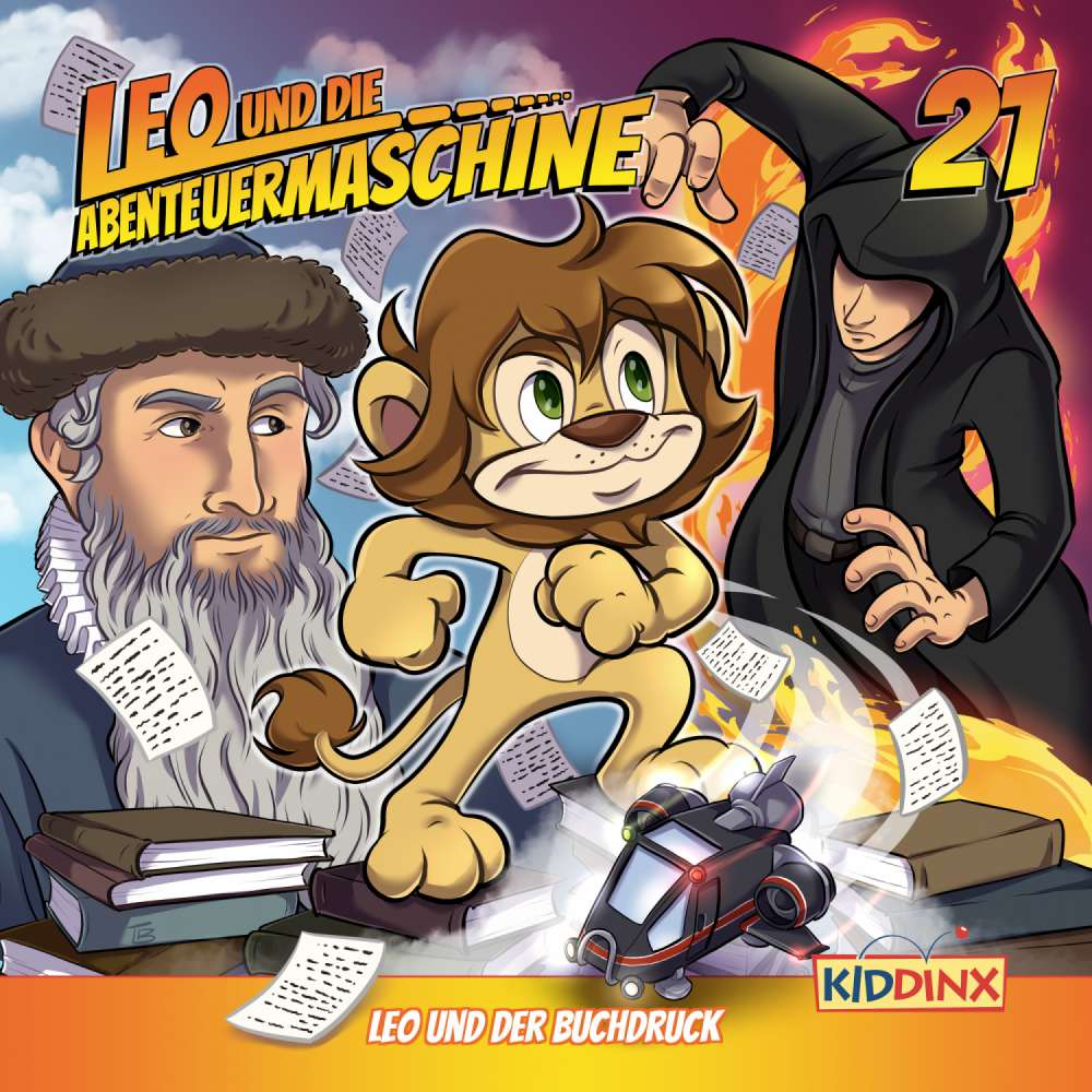 Cover von Leo und die Abenteuermaschine - Folge 21 - Leo und der Buchdruck