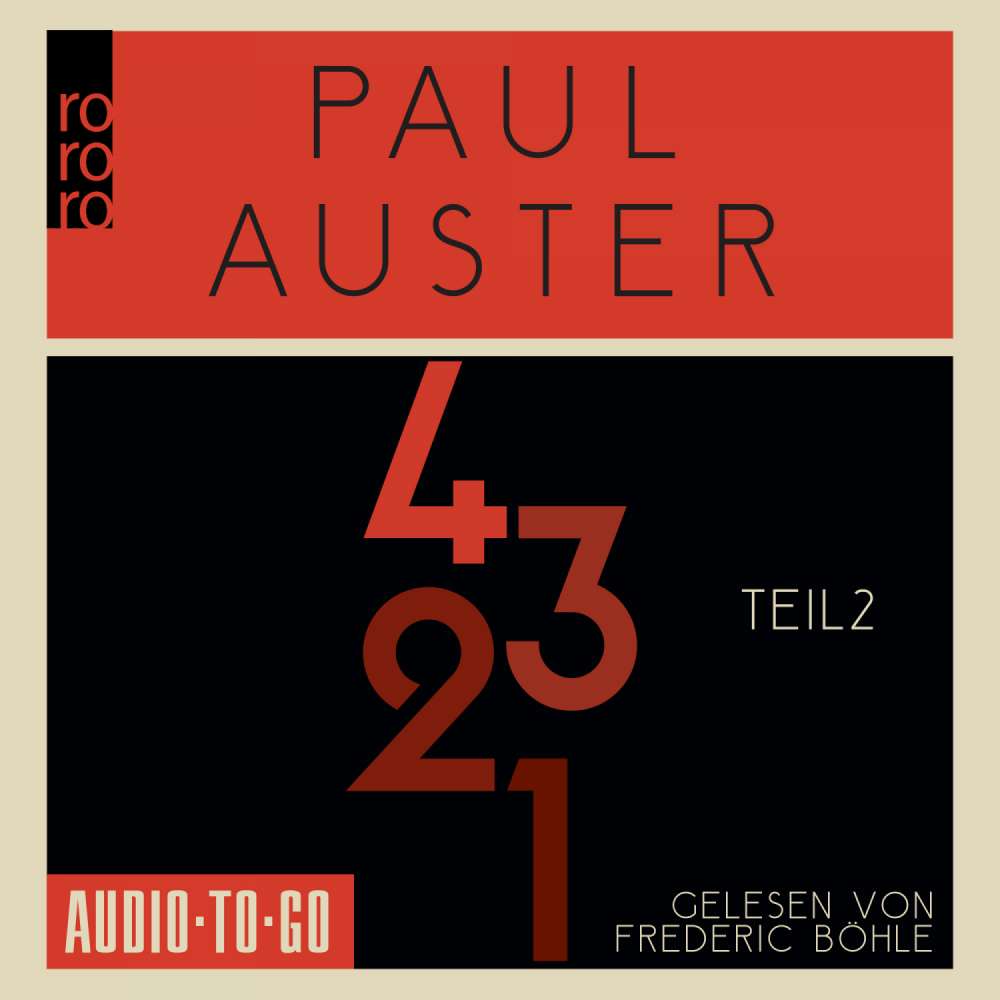 Cover von Paul Auster - 4 3 2 1 - Teil 2 - Teil 2