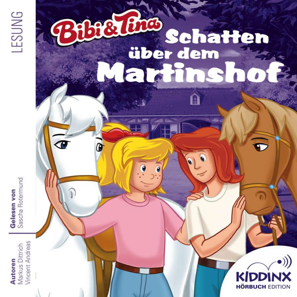 Cover von Markus Dittrich - Bibi & Tina - Hörbuch - Folge 1 - Schatten über dem Martinshof
