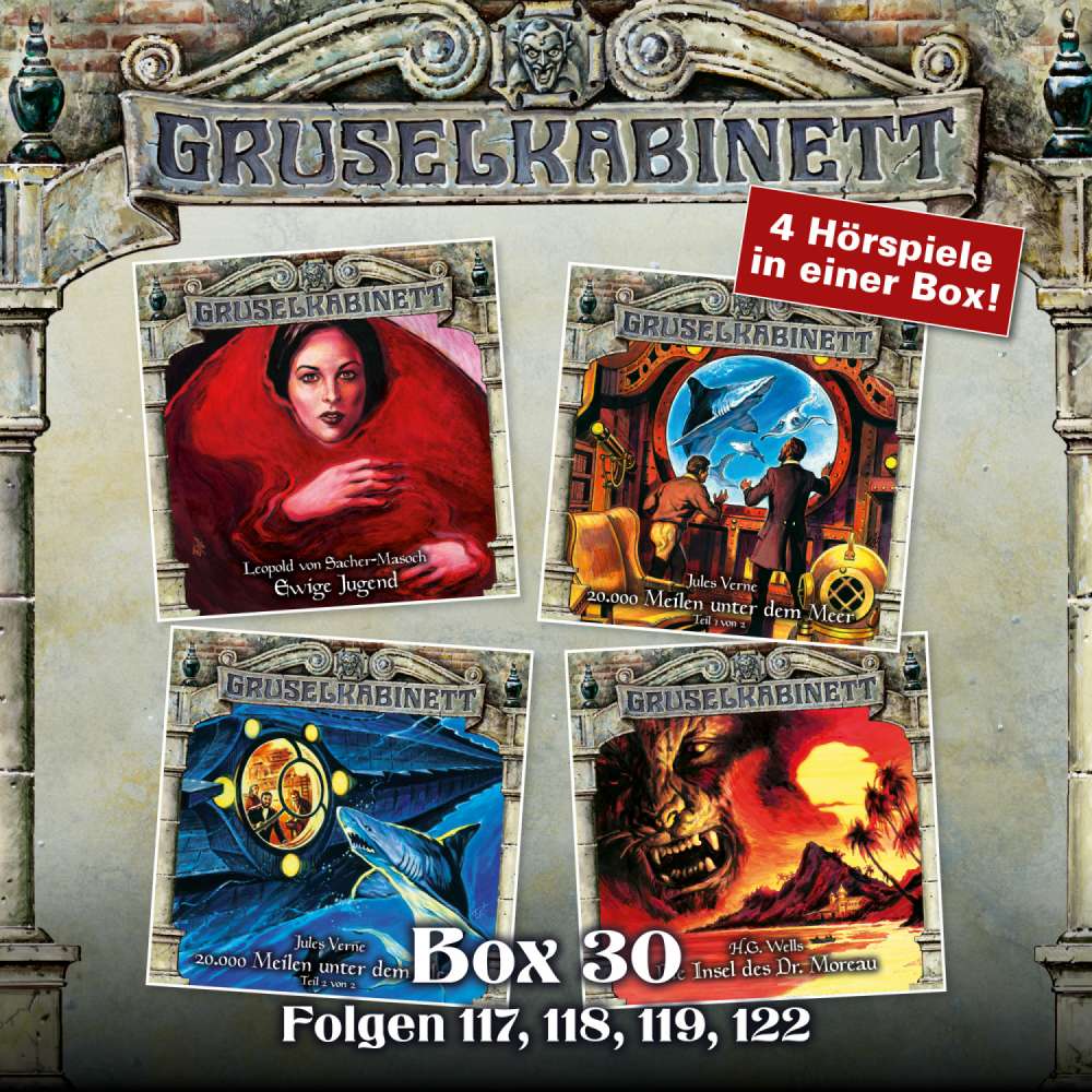 Cover von Gruselkabinett - Box 30 - Folgen 117, 118, 119, 122