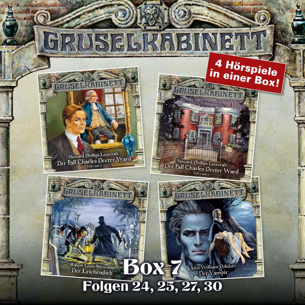 Cover von Gruselkabinett - Box 7 - Folgen 24, 25, 27, 30