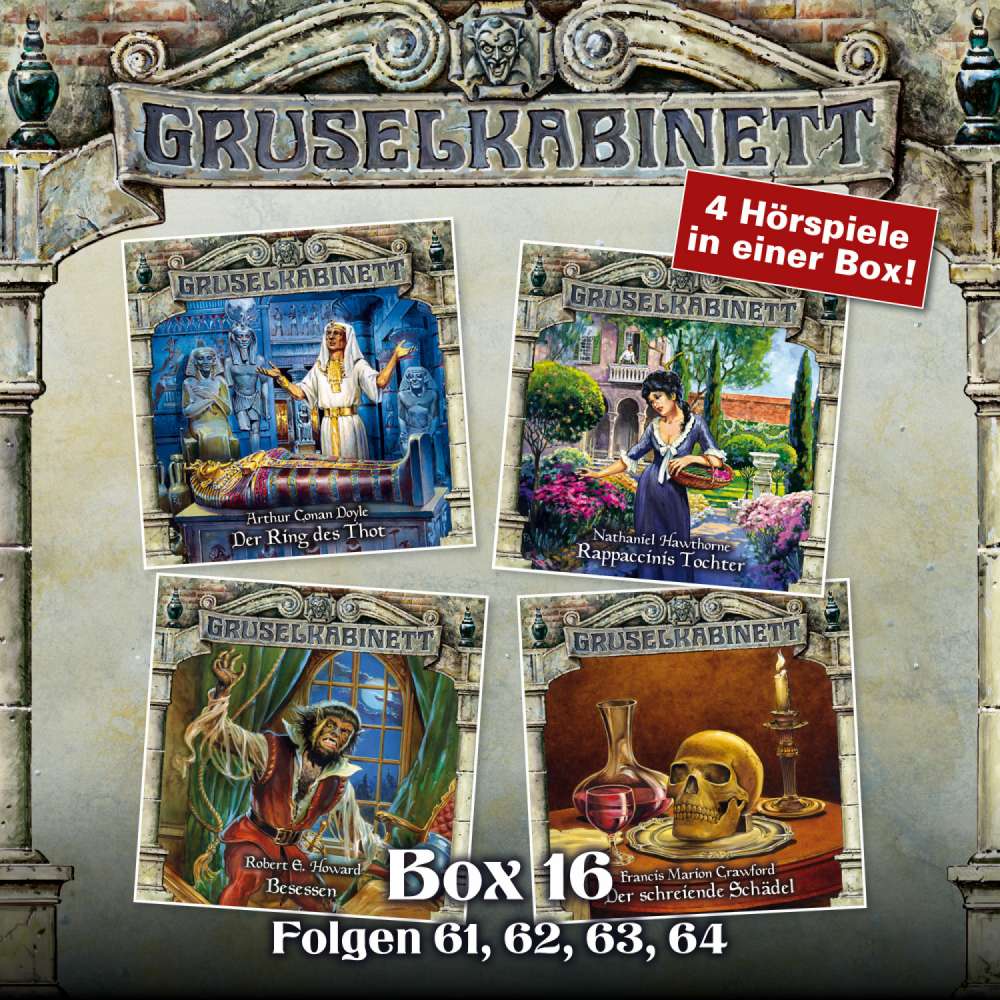 Cover von Gruselkabinett - Box 16 - Folgen 61, 62, 63, 64