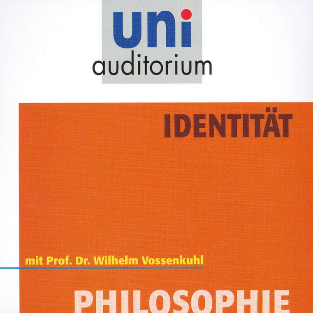 Cover von Wilhelm Vossenkuhl - Identität (Philosophie)