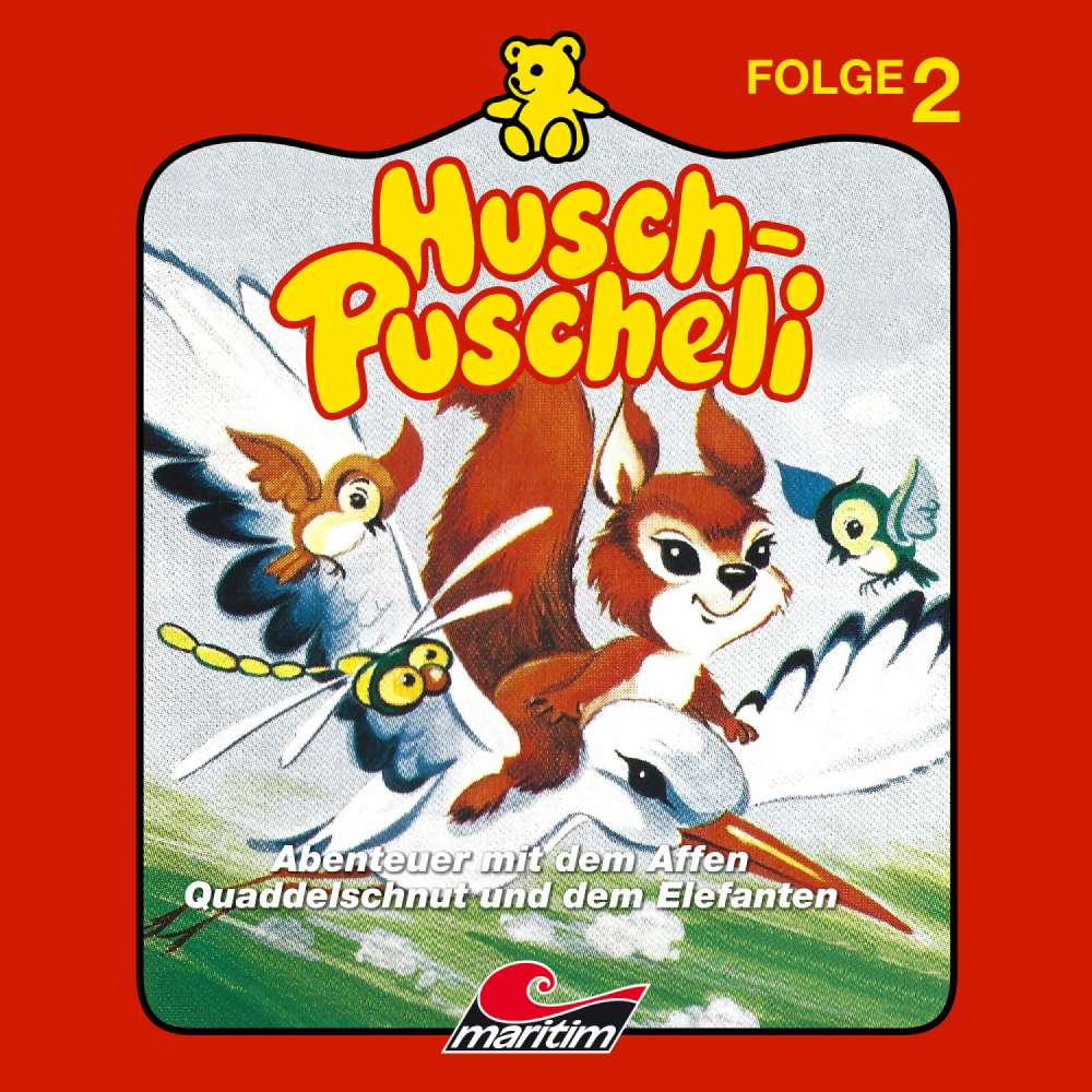 Cover von Husch-Puscheli - Folge 2 - Abenteuer mit dem Affen Quaddelschnut und dem Elefanten Mumba