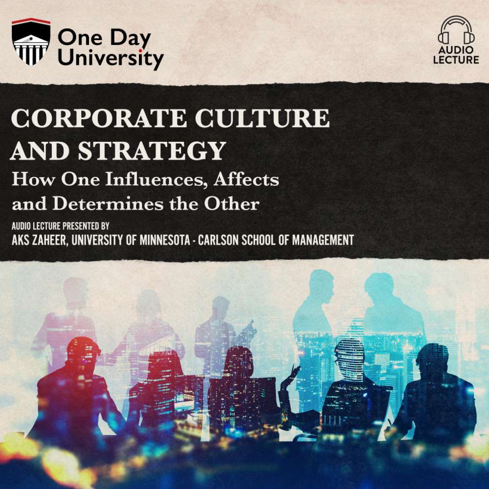 Cover von Aks Zaheer - Corporate Culture and Strategy - How One Influences, Affects and Determines the Other