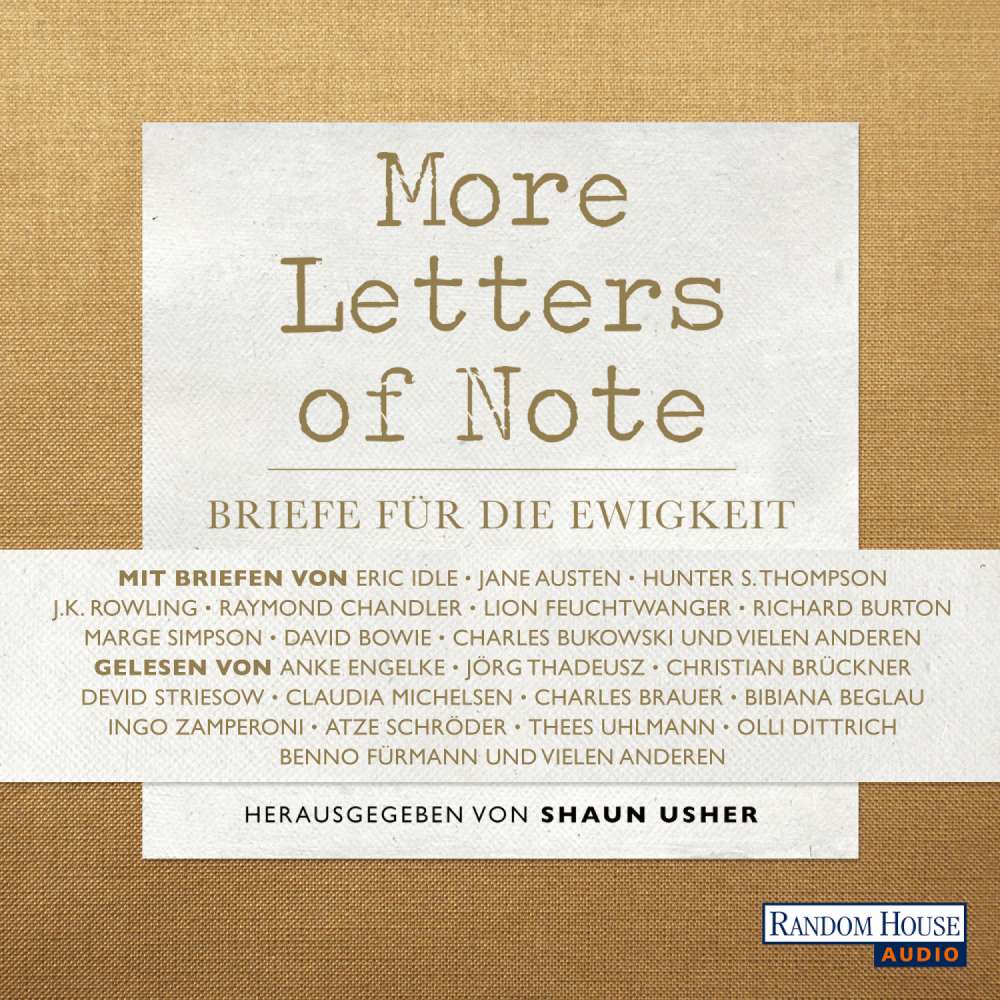 Cover von Shaun Usher - More Letters of Note - Briefe für die Ewigkeit