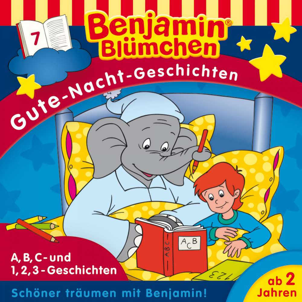 Cover von Benjamin Blümchen - Folge 7 - A,B,C- und 1,2,3-Geschichten