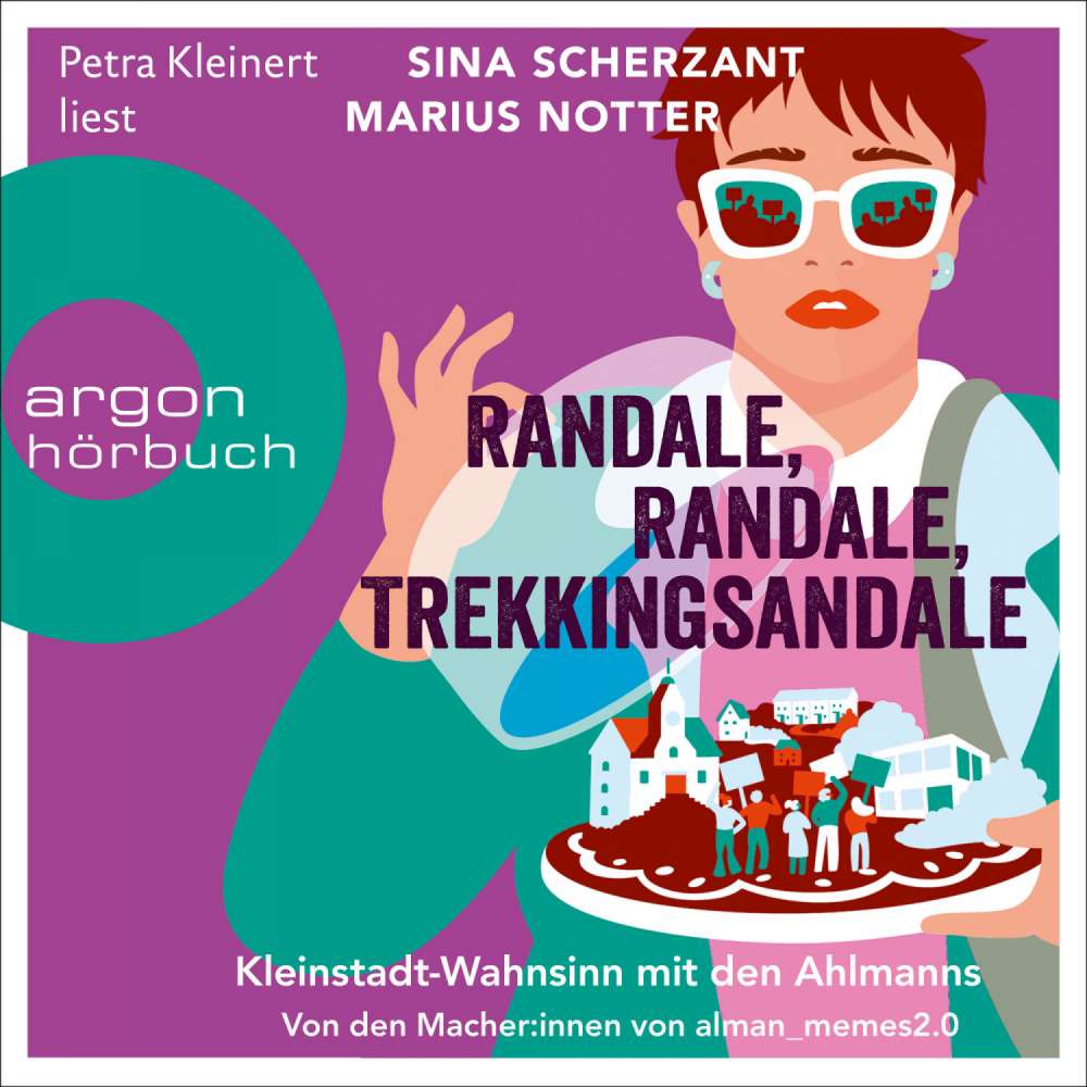 Cover von Sina Scherzant - almanmemes - Band 2 - Randale, Randale Trekkingsandale - Kleinstadt-Wahnsinn mit den Ahlmanns. Von den Macher:innen von alman_memes2.0