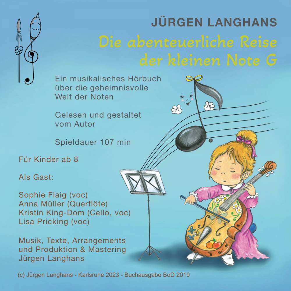 Cover von Jürgen Langhans - Die abenteuerliche Reise der kleinen Note G - Ein musikalisches Hörbuch über die geheimnisvolle Welt der Noten