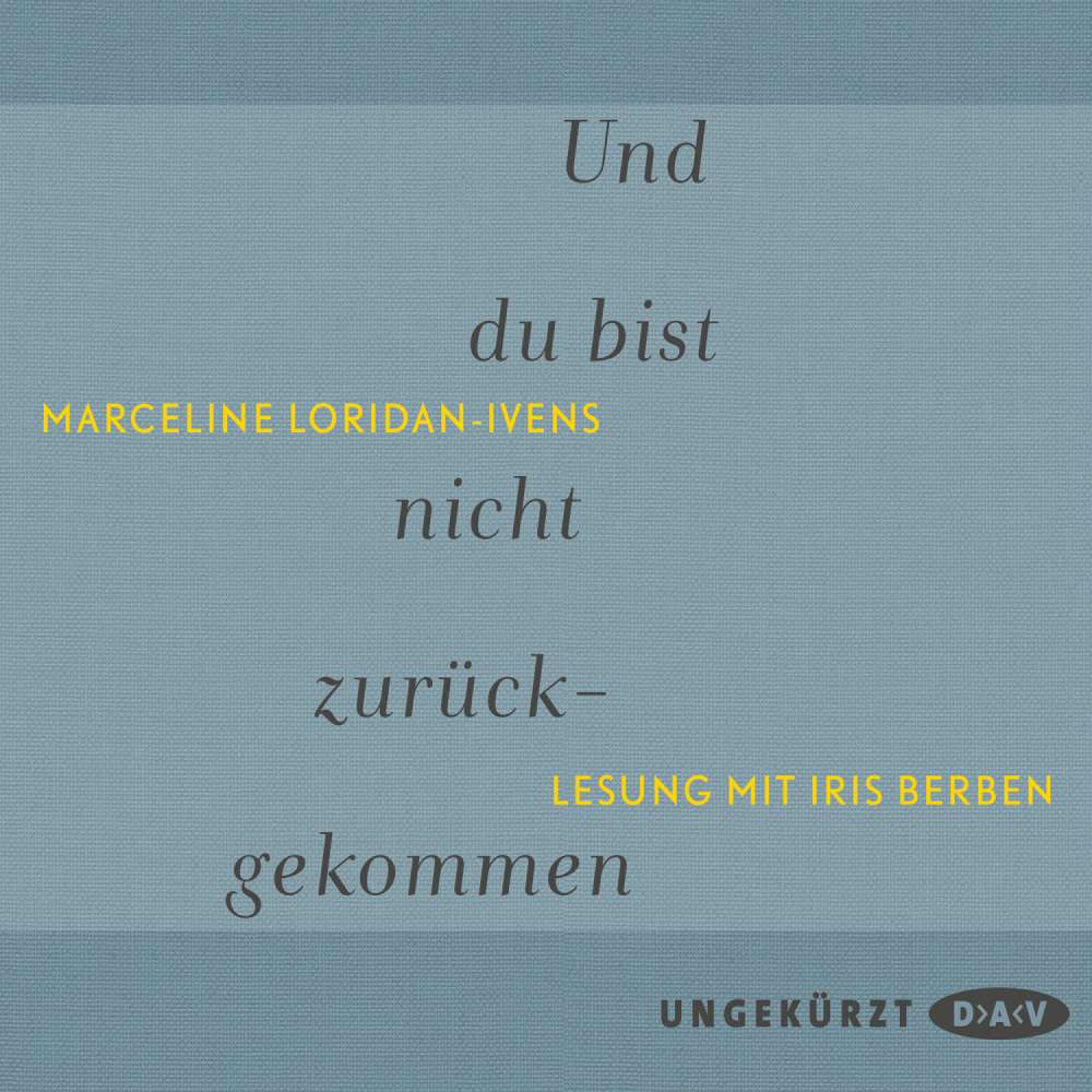 Cover von Marceline Loridan-Ivens - Und du bist nicht zurückgekommen