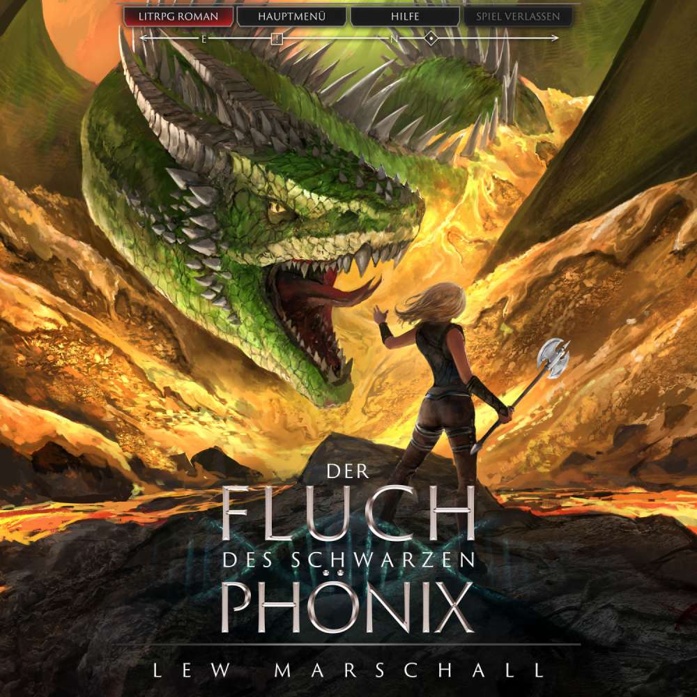 Cover von Lew Marschall - Der Fluch des schwarzen Phönix - Ein Fantasy-LitRPG-Roman