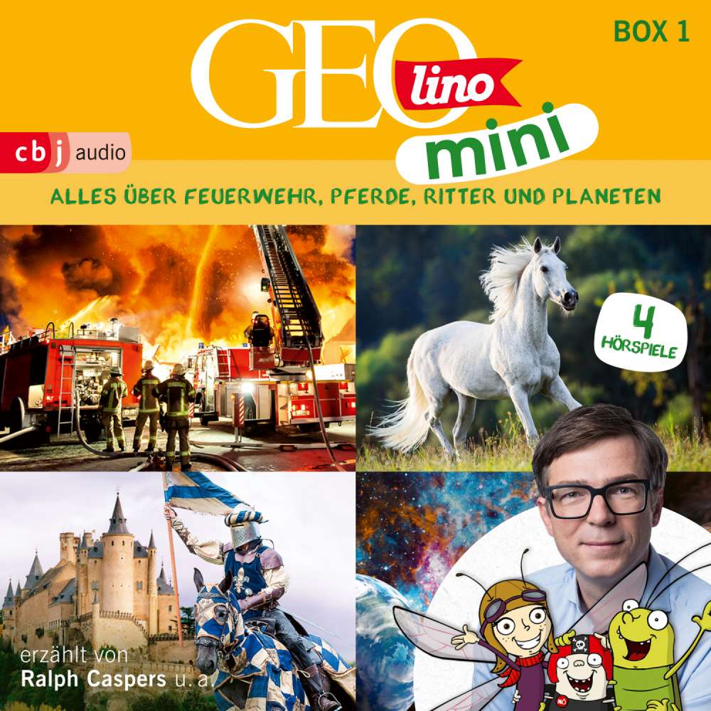 Cover von GEOLINO MINI - Box 1 - Alles über Feuerwehr, Pferde, Ritter und Planeten