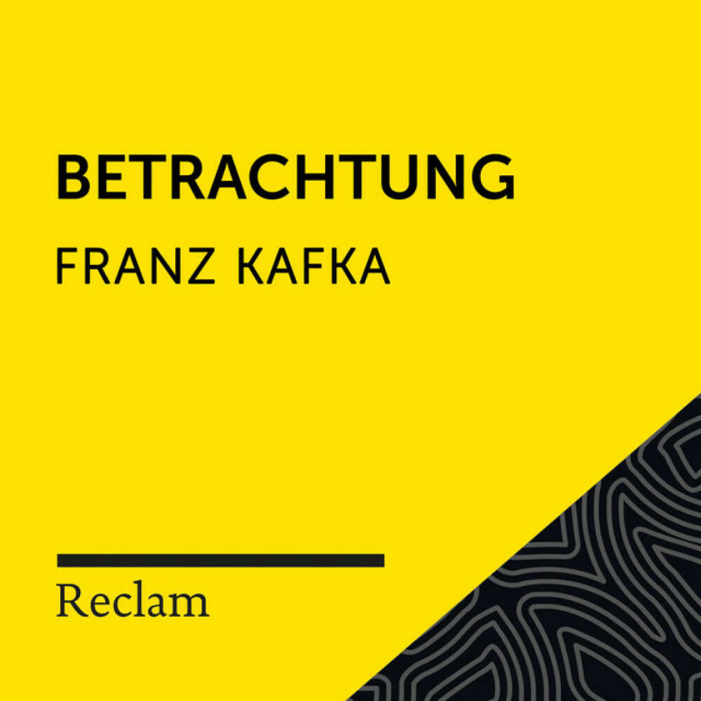 Cover von Reclam Hörbücher - Kafka: Betrachtung (Reclam Hörbuch)