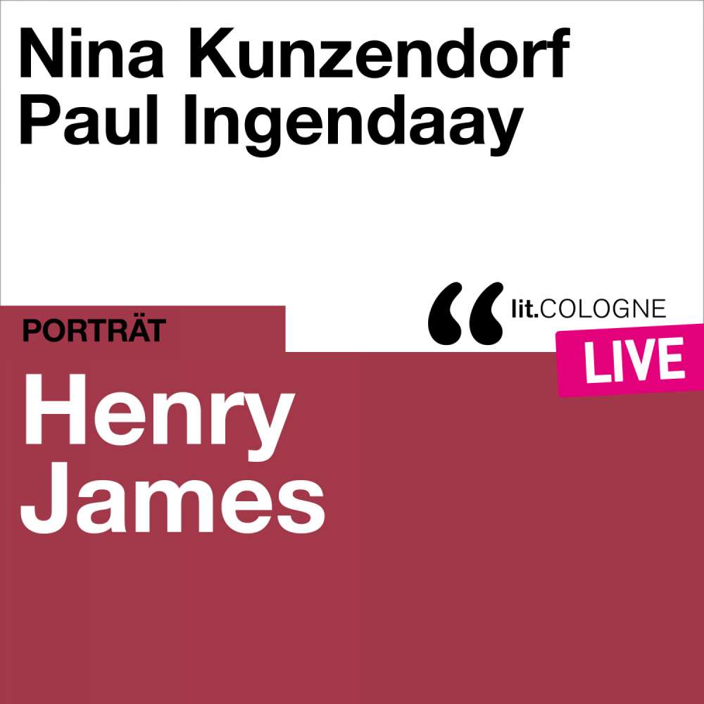 Cover von Henry James - Henry James - lit.COLOGNE live