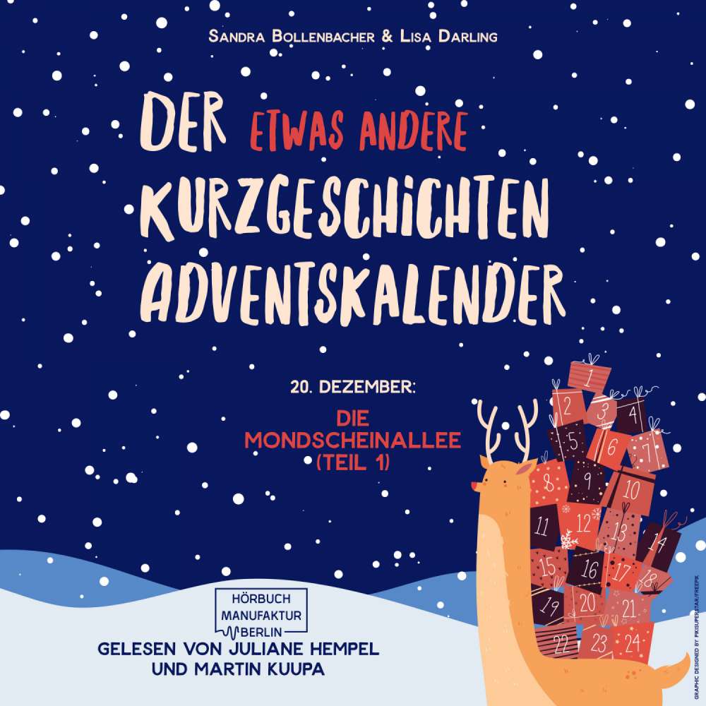 Cover von Sandra Bollenbacher - Der etwas andere Kurzgeschichten Adventskalender - Türchen 20 - Die Mondscheinallee (Teil 1)