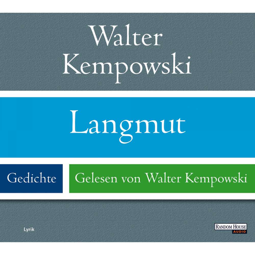 Cover von Walter Kempowski - Langmut - Gedichte