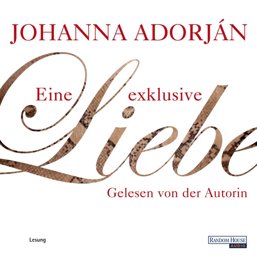 Cover von Johanna Adorján - Eine exklusive Liebe