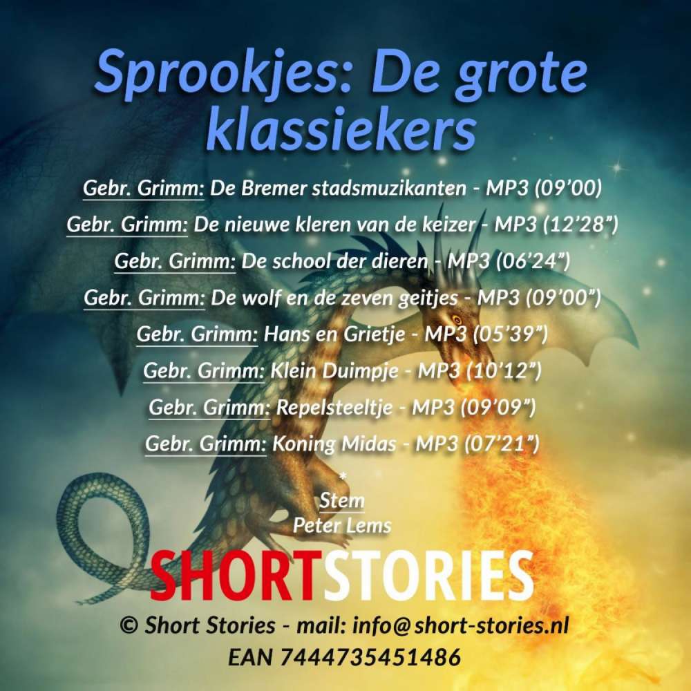 Cover von Gebroeders Grimm - Sprookjes