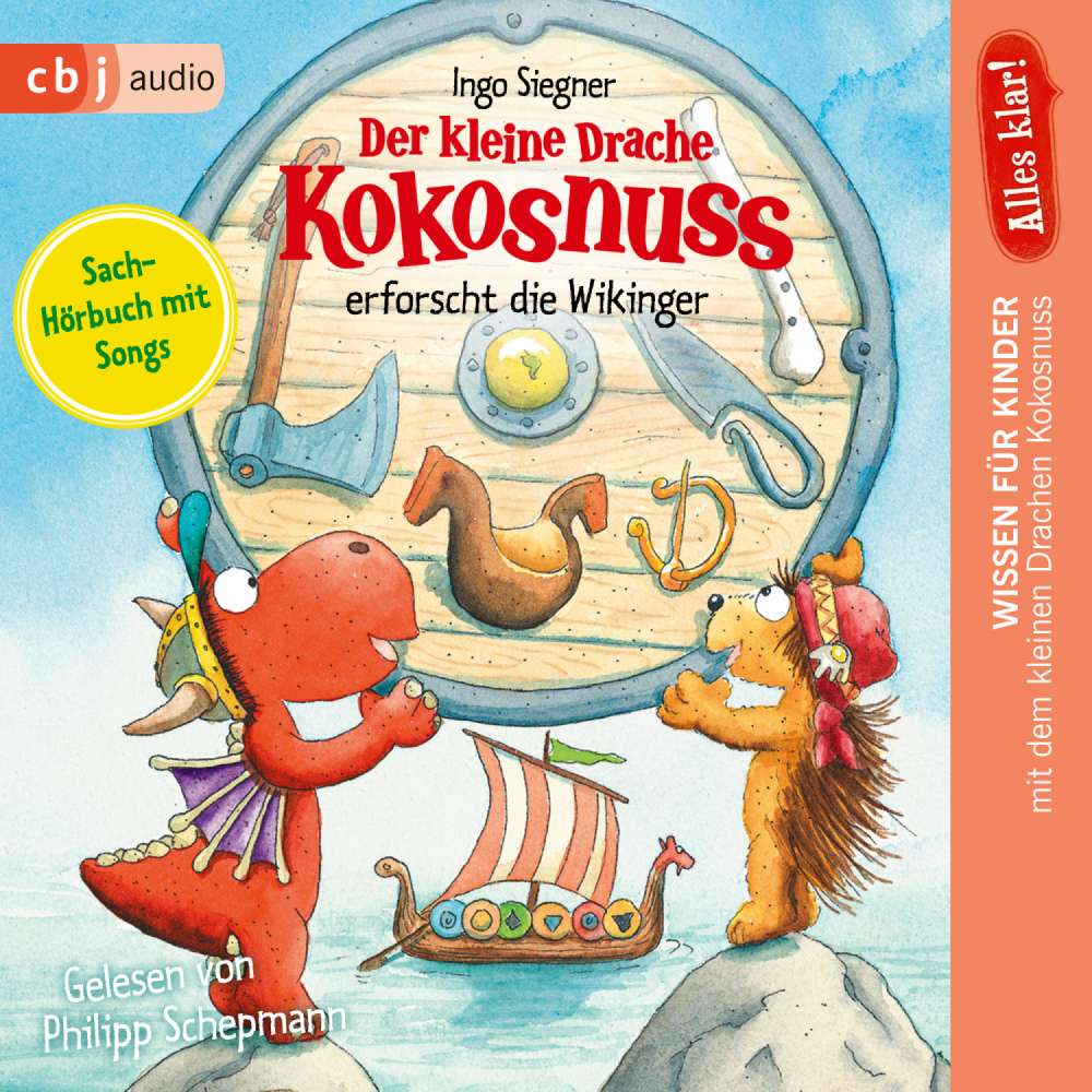 Cover von Ingo Siegner - Drache-Kokosnuss-Sachbuchreihe - Band 8 - Alles klar! Der kleine Drache Kokosnuss erforscht die Wikinger