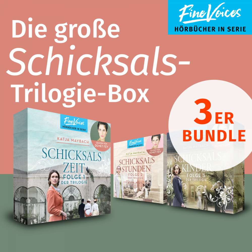 Cover von Katja Maybach - Die große Schicksalstrilogie Box - Schicksalszeit + Schicksalsstunden + Schicksalskinder