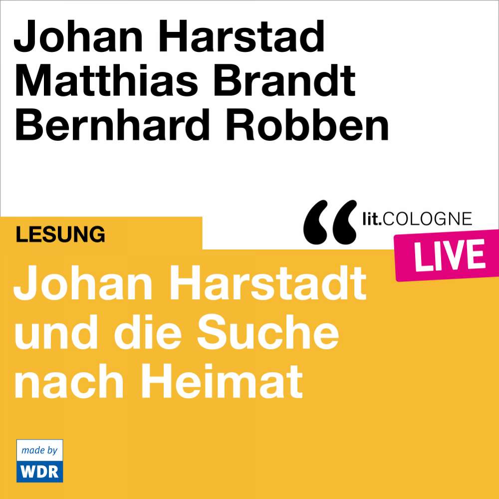 Cover von Johan Harstad - Johan Harstad und die Suche nach Heimat - lit.COLOGNE live