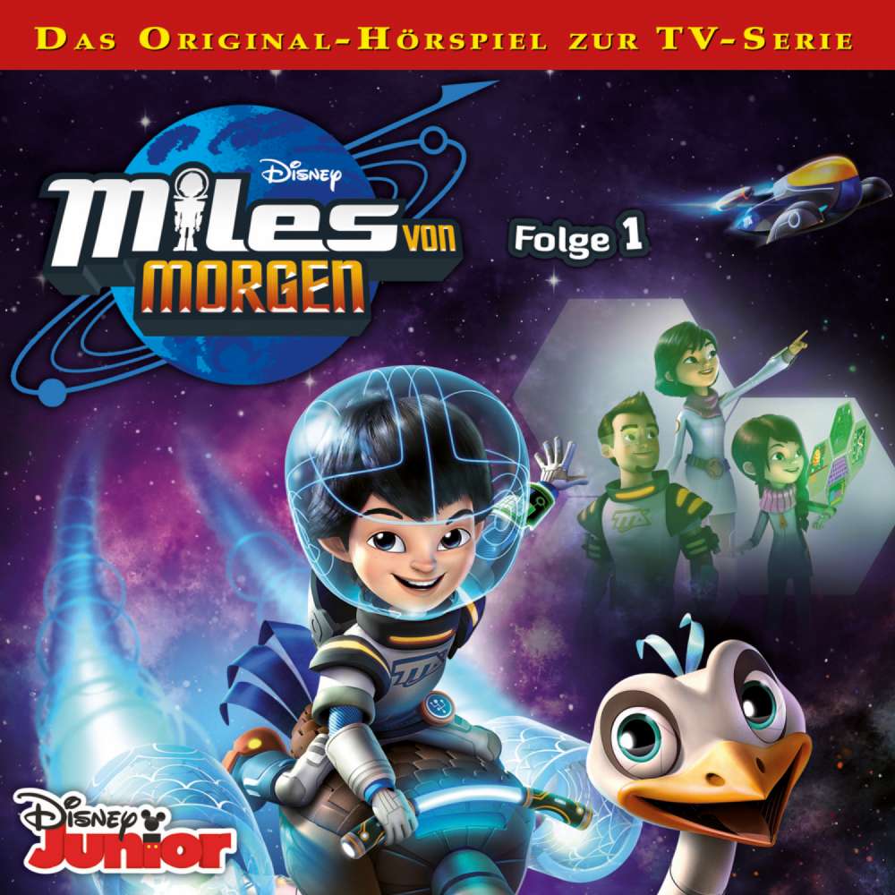 Cover von Miles von Morgen Hörspiel - Folge 1 - Raumschiff außer Kontrolle / Strudel-Surfen / Die Reise zum Eisplaneten / Angriff der Flickorax