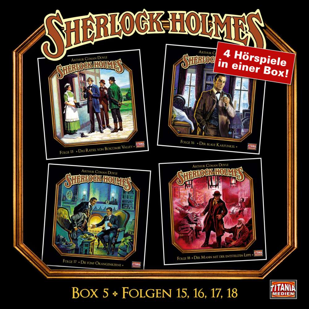 Cover von Sherlock Holmes - Box 5 - Folgen 15, 16, 17, 18
