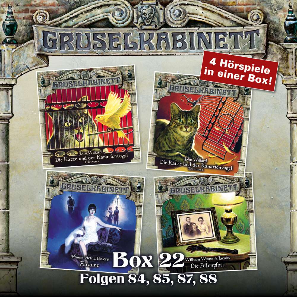 Cover von Gruselkabinett - Box 22 - Folgen 84, 85, 87, 88
