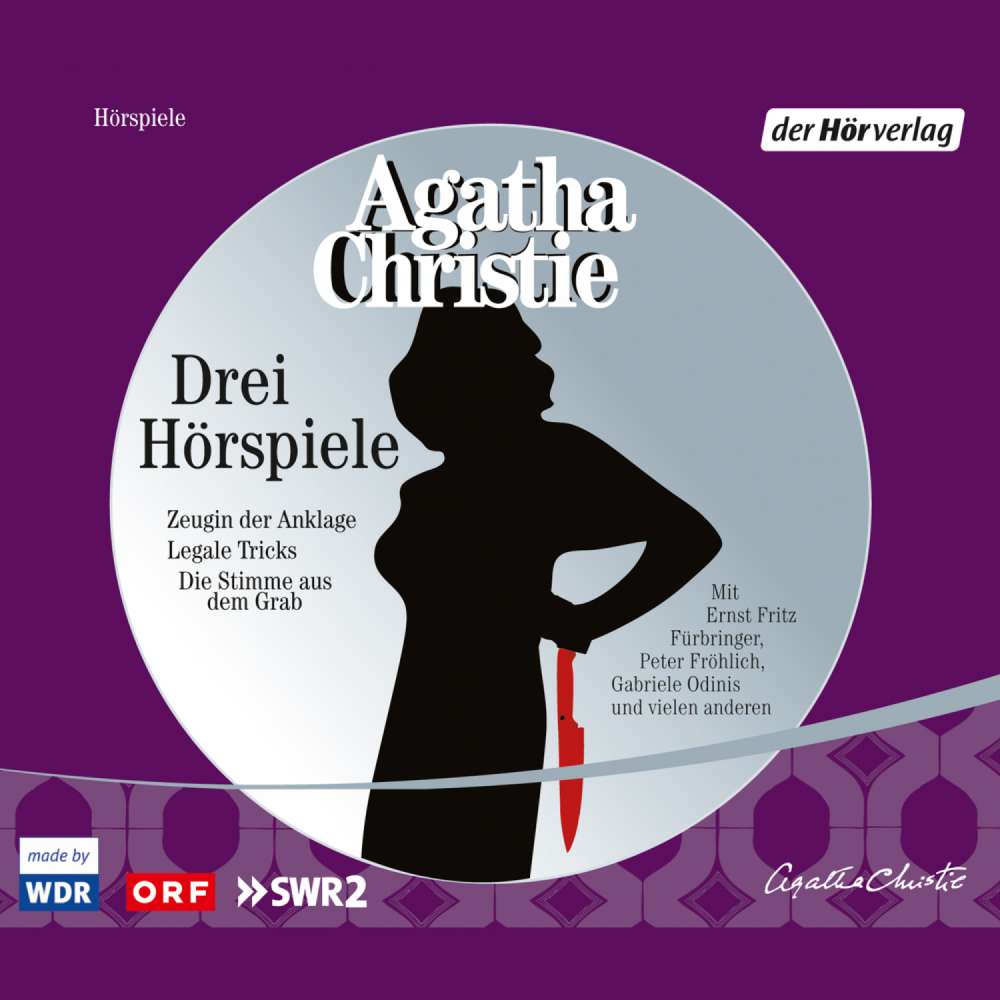 Cover von Agatha Christie - Zeugin der Anklage / Die Stimme aus dem Grab / Legale Tricks - Drei Hörspiele