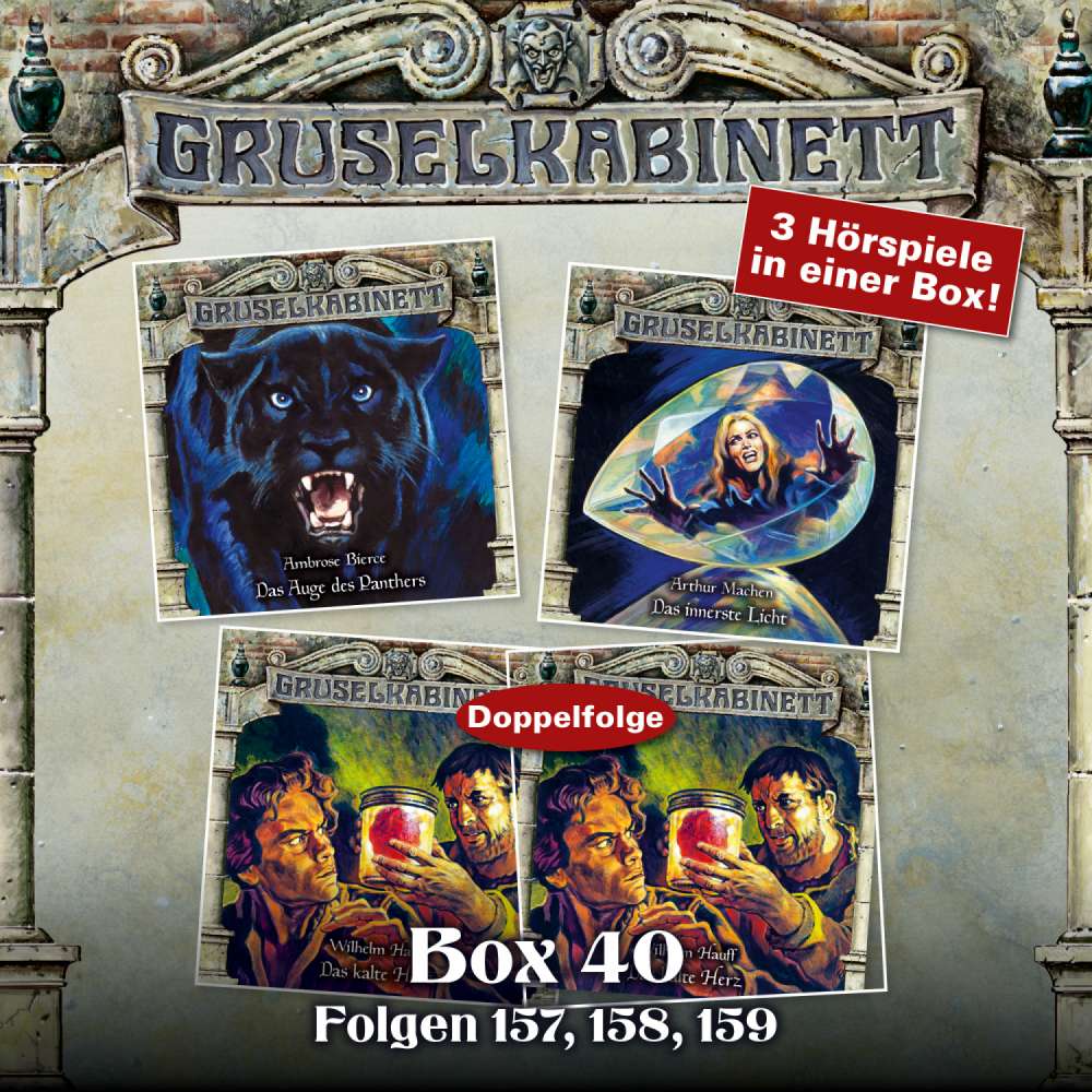 Cover von Gruselkabinett - Box 40 - Folgen 157, 158, 159