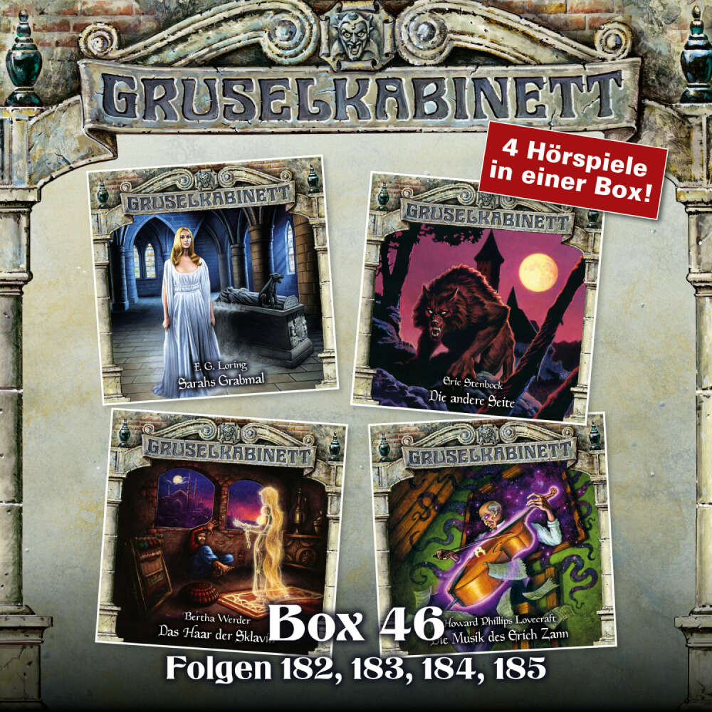 Cover von Gruselkabinett - Box 46 - Folgen 182, 183, 184, 185