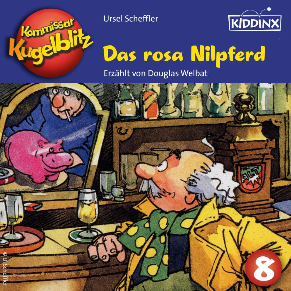 Cover von Ursel Scheffler - Kommissar Kugelblitz - Folge 8 - Das rosa Nilpferd