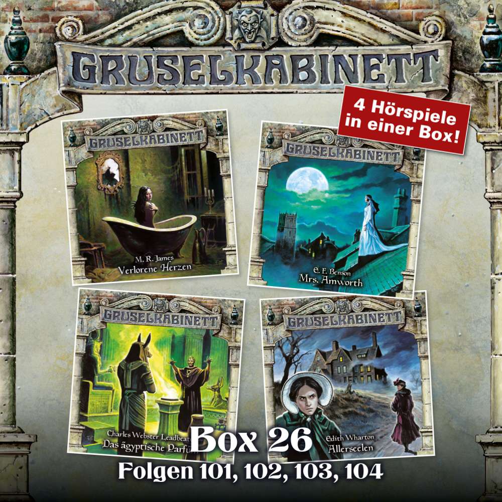 Cover von Gruselkabinett -  Box 26 - Folgen 101, 102, 103, 104