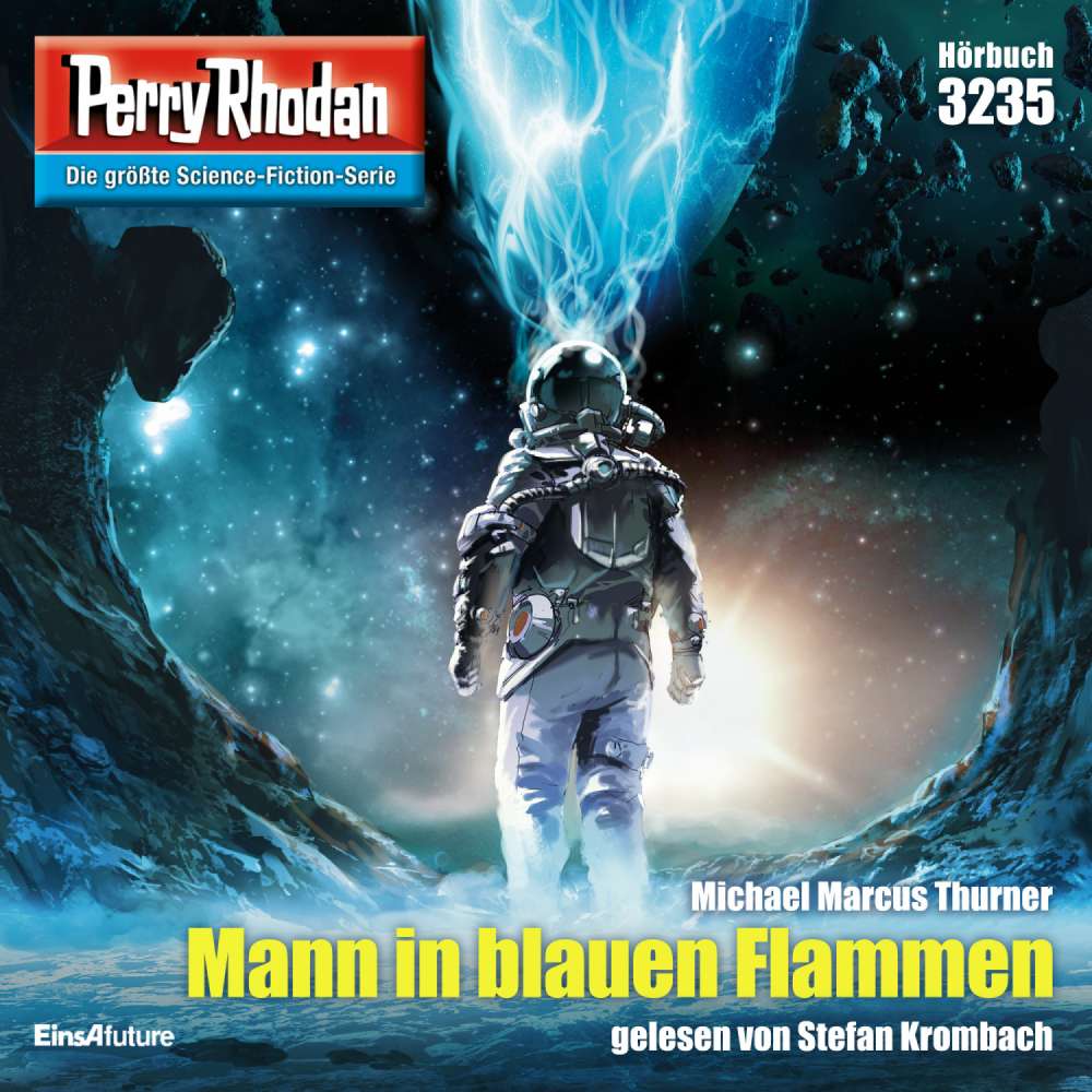 Cover von Michael Marcus Thurner - Perry Rhodan - Erstauflage 3235 - Mann in blauen Flammen