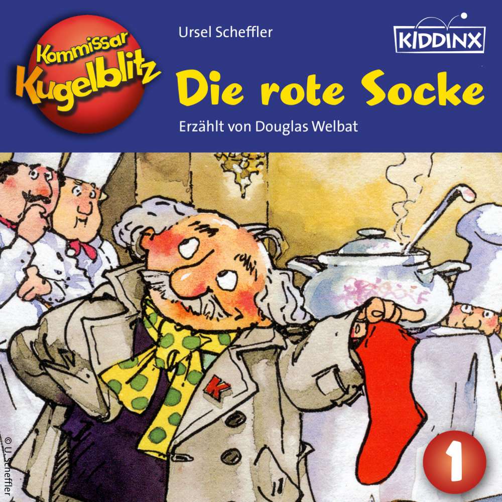 Cover von Ursel Scheffler - Kommissar Kugelblitz - Folge 1 - Die rote Socke