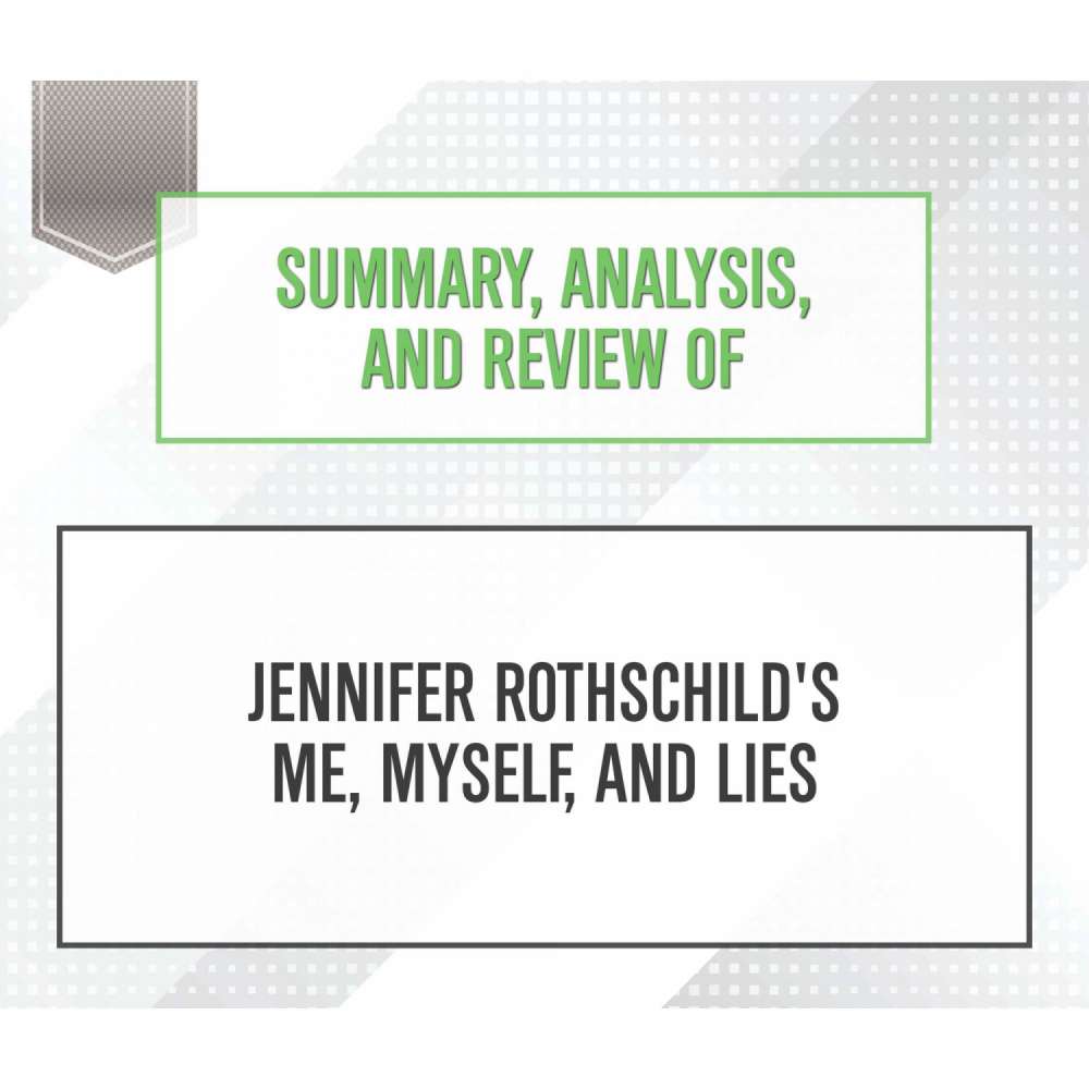 Cover von Start Publishing Notes - Summary, Analysis, and Review of Jennifer Rothschild's Me, Myself, and Lies