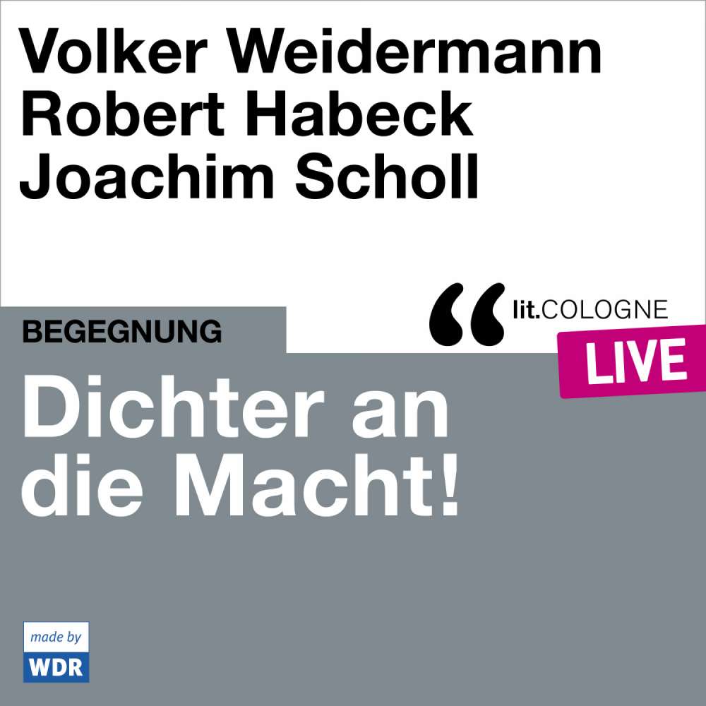 Cover von Volker Weidermann - Dichter an die Macht! - lit.COLOGNE live