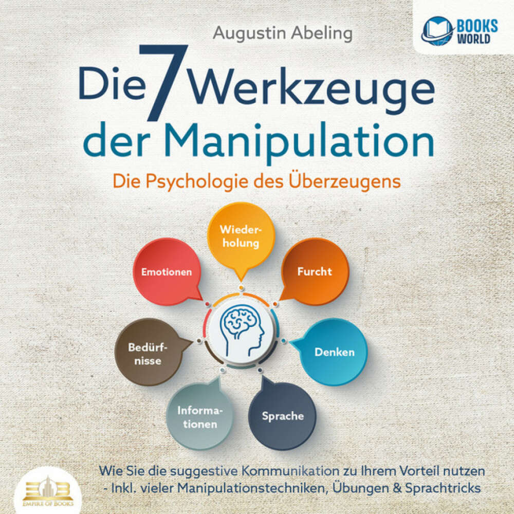 Cover von Augustin Abeling - Die 7 Werkzeuge der Manipulation - Die Psychologie des Überzeugens: Wie Sie die suggestive Kommunikation zu Ihrem Vorteil nutzen - Inkl. vieler Manipulationstechniken, Übungen & Sprachtricks