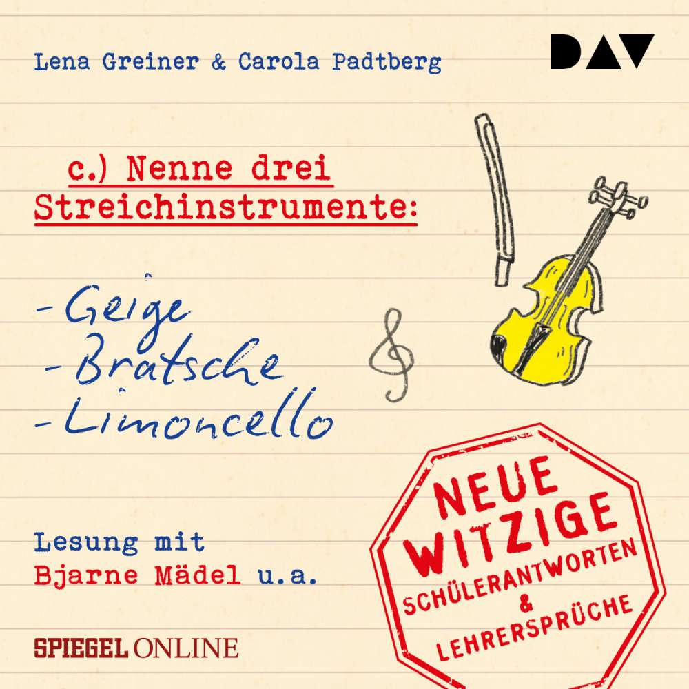 Cover von Lena Greiner - "Nenne drei Streichinstrumente: Geige, Bratsche, Limoncello"