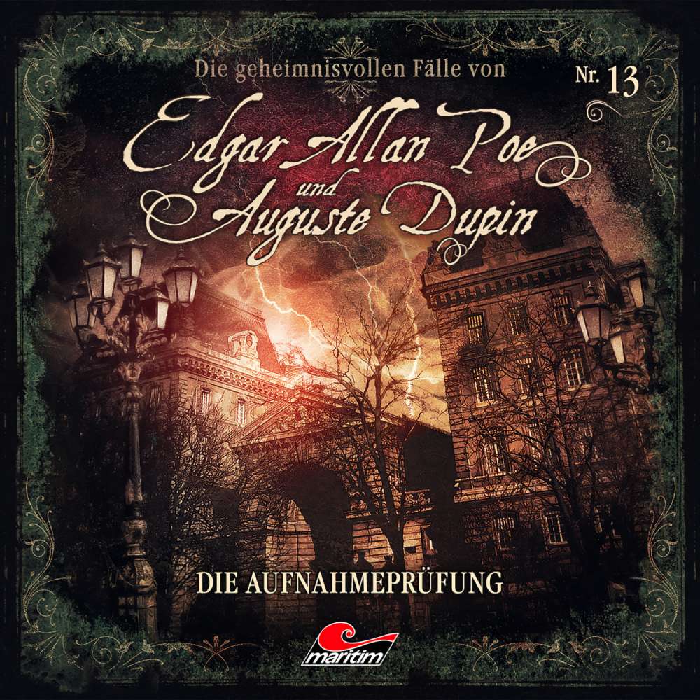 Cover von Edgar Allan Poe & Auguste Dupin - Folge 13 - Die Aufnahmeprüfung