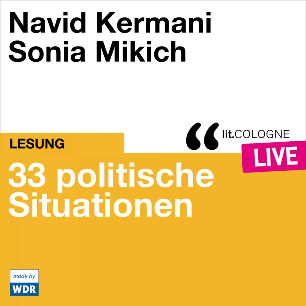 Cover von Navid Kermani - 33 politische Situationen - lit.COLOGNE live