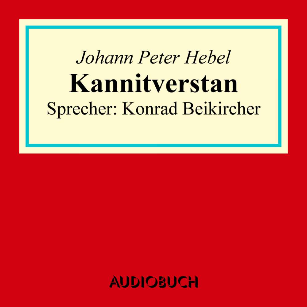 Cover von Johann Peter Hebel - Kannitverstan